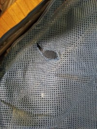 Cușcă pliabilă pentru câini 4 Pet, mărimea S, culoare galbenă, cu cadru din aluminiu, potrivită și pentru mașină — plasă ruptă (stare: vezi poza a 2-a) 2