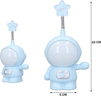 Űrhajós Éjjeli Lámpa -Rózsaszín  - Szabályozható Fényerejű Asztali Világítás, Űrhajós Figura Dekoráció, USB Tölthető, Gyerekszobába 7