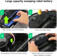 Mspalocell 6200 mAh 14.8V Pótakkumulátor Xiaomi Mop, Mop 2s, Mop Pro Robotporszívóhoz - Lítium-ion Csere Akku STYTJ02YM 11