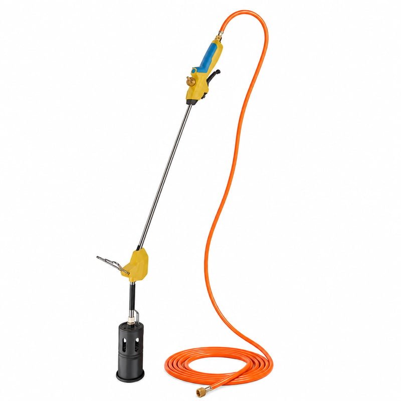 Gloria Thermoflamm Professional E+ Turbo Set Gázégő Gyomirtó — hibás, részben működik: sérült szelep a gombban (állapot: lásd a 2. képet)