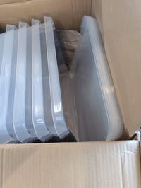 Sunware Comfort Line Tárolódoboz Fedéllel 52 L, 50x40x38 cm, 3 db-os Készlet, Átlátszó Műanyag, Egymásba Rakható Nagy Tároló Doboz 4