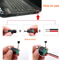 KUOQIY 8 az 1-ben Univerzális DC Tápegység Adapter 5.5x2.1mm - Laptop Átalakító HP Dell ASUS Lenovo Acer Készülékekhez 4