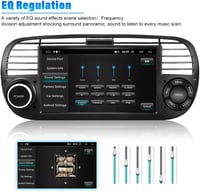 FIAT 500 Android 10.0 Autoradio 7" Érintőképernyővel, Navigációval és Tolatókamerával (2007-2015) 8