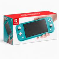 Prenosná herná konzola Nintendo Switch Lite, tyrkysová – Viditeľné známky používania na displeji aj na ráme (stav: pozri 2. obrázok) 1