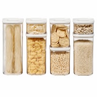 Sada dóz na potraviny Mepal 6 ks – Vzduchotesné, stohovateľné nádoby, 1x2000ml, 2x1500ml, 2x425ml, biele, organizér do kuchyne (1 ks) 1