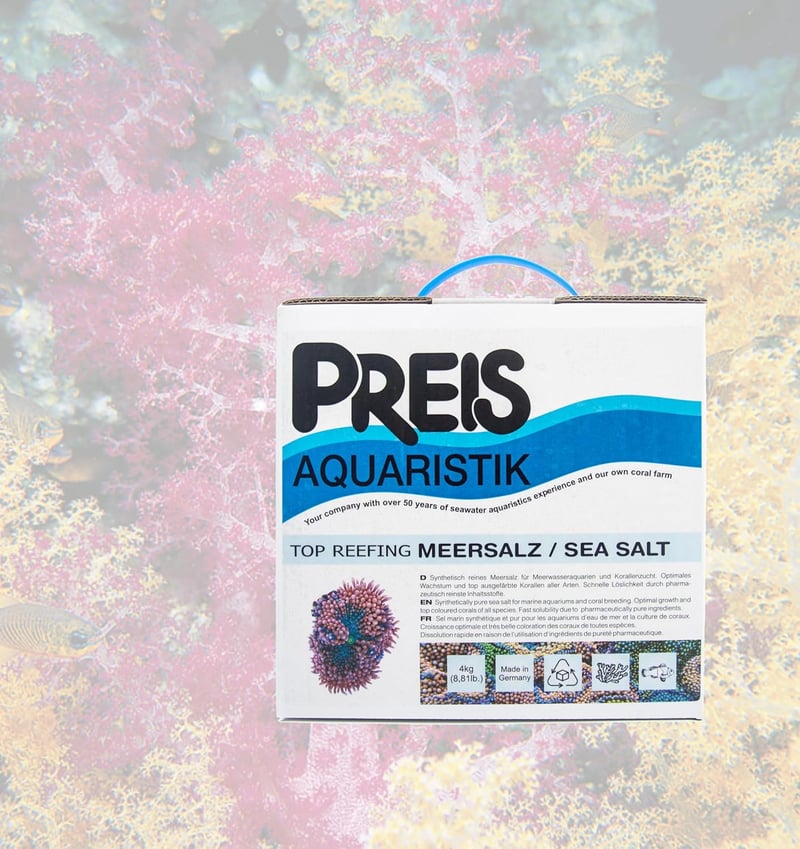 Preiser Records 164 Tengeri Só Akváriumi Halaknak - 4 kg Fehér Por - Európai Gyógyszerkönyvi Tisztaságú Összetevők - Németországi Termék