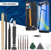 RongZy Samsung Galaxy A7 2018 (A750) Kijelző Csere - OLED Érintőképernyő Digitalizálóval, Fekete Kerettel és Szerszámokkal
 7