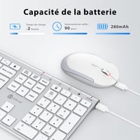 iClever Vezeték nélküli Billentyűzet és Egér Szett 4