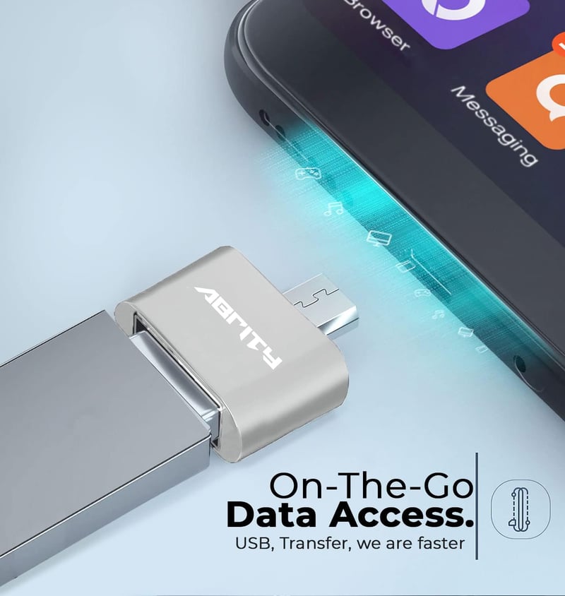 Samsung Galaxy OTG adapter: Micro-USB - USB átalakító, 2 db-os csomag