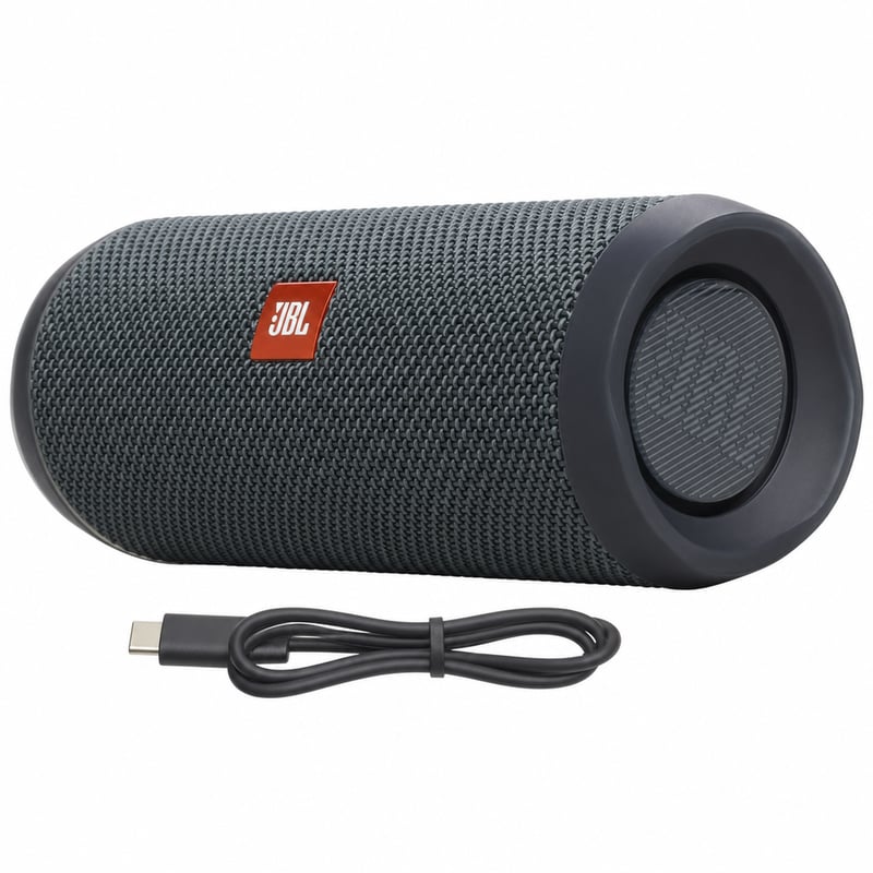 Boxă portabilă Bluetooth JBL Flip Essential 2, rezistentă la apă IPX7, negru — defect, pentru piese: difuzor mut (stare: vezi a 2-a poză)