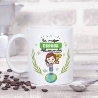 MUGFFINS Spanyol Feliratú "Feleség" Bögre - Egyedi Ajándék 2