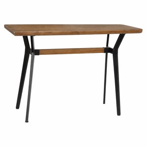 Consolă DKD Home Decor cu blat din lemn și picioare metalice negre, pentru hol și sufragerie — Urme ușoare de utilizare (stare: vezi a 2-a imagine)