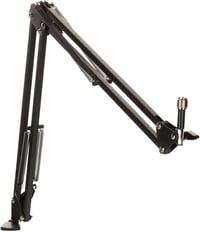 DOCKIN MA100 Mikrofon Kar - 84 cm Állítható Acél Mikrofonállvány Kábelelvezetéssel, Røde/Razer Kompatibilis, Asztali Rögzítővel, Podcast/Str 1