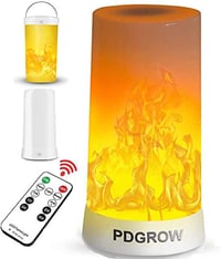 PDGROW USB-s LED lángeffekt lámpa távirányítóval, vízálló, kül- és beltérre 1
