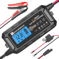 ECO-WORTHY 5A LiFePO4 Autó Akkumulátor Töltő 12V Lítium Akkuhoz 6
