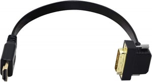 Aranyozott HDMI-DVI kábel PC, laptop, HDTV és projektorhoz - Bi-irányú adapter