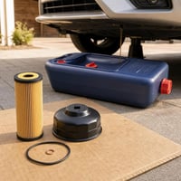 Nissan set za izmjenu ulja: 1x filter ulja + 1x ključ za filter + 1x posuda za ispuštanje ulja 1