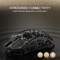 ATTACK SHARK R5 Ultra Szénszálas Gamer Egér, 39g Szuperkönnyű, 8000Hz Vezeték Nélküli, 42000 DPI, PAW3950MAX Szenzor, Bluetooth/2.4G/Vezeték 7