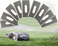 Generisch 30db Robotfűnyíró Pótpenge Szett - Kompatibilis Husqvarna/Automower/Gardena/McCulloch Modellekkel - Rozsdamentes Acél Kések Csavar 2
