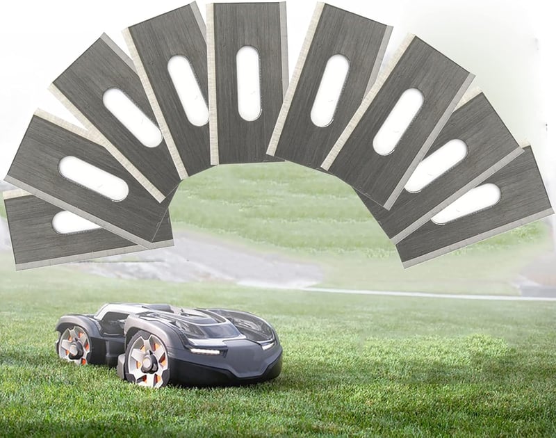 Generisch 30db Robotfűnyíró Pótpenge Szett - Kompatibilis Husqvarna/Automower/Gardena/McCulloch Modellekkel - Rozsdamentes Acél Kések Csavar