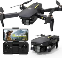 TTROARDS TT19 Drón 1080p Kamerával - 40km/h Sebesség, Egyérintéses Fel/Leszállás, 19 Kefementes Motor, 5G WiFi, Kezdőknek és Felnőtteknek 1