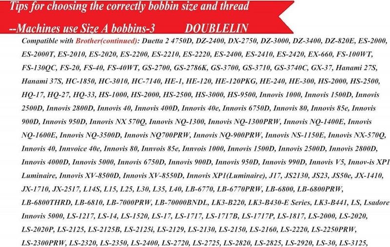 Doublelin 144db Fekete Műanyag Oldalú A-méretű Poliészter Varrógép Orsó