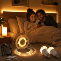 Pachet Iluminat Smart: 1x Bandă LED WiFi 5m + 1x Bec LED Inteligent 1