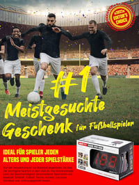 NET PLAYZ Futball Radar Sebességmérő - Edzőfelszerelés Sebességérzékelővel, Állítható Szögű Sporteszköz Futball, Golf, Baseball és Más Sport - Black, M 7