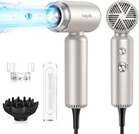 SUPGALIY Mini Ionos Hajszárító Diffúzorral - 1500W, Ultrakönnyű (290g), 4 Hőfokozat, 2 Sebesség, Kíméletes Hajápolás, Utazáshoz Ideális 1