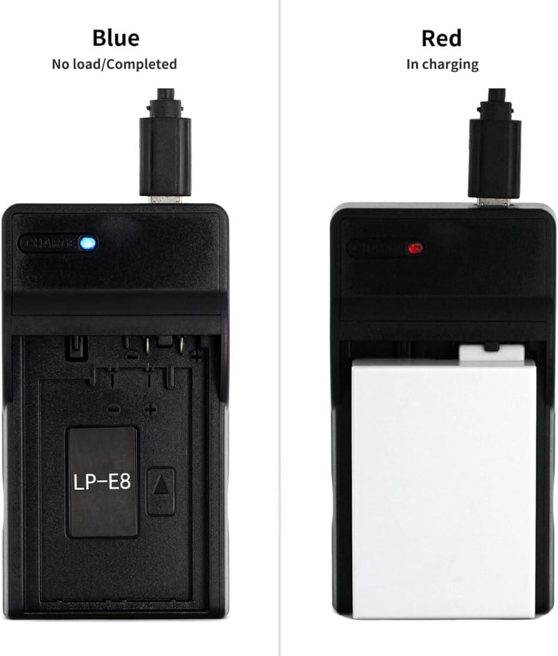 Canon EOS akkumulátortöltő: kompakt USB LP-E8 töltő