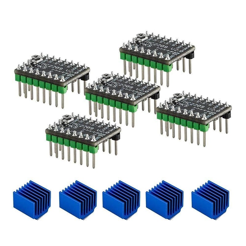 TMC2209 Léptetőmotor Vezérlő Hűtőbordával 3D Nyomtatóhoz - KOOKYE 5db Szett