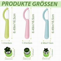 Goodchef Gyerek Hámozó Készlet 6 Részes - Biztonságos Gyümölcs és Zöldség Vágó Szett Ergonomikus Markolattal, Süti Kiszúróval, Gyerekbarát K 4