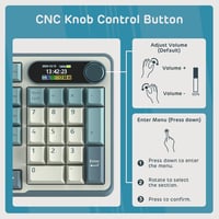 RK ROYAL KLUDGE S98 Mechanikus Billentyűzet Okos Kijelzővel, 96% Vezeték Nélküli, Bluetooth/2.4G/USB-C, Hot-Swap, 98 Gombos, Égkék - Linearer Creme Schalter, sky blue 4