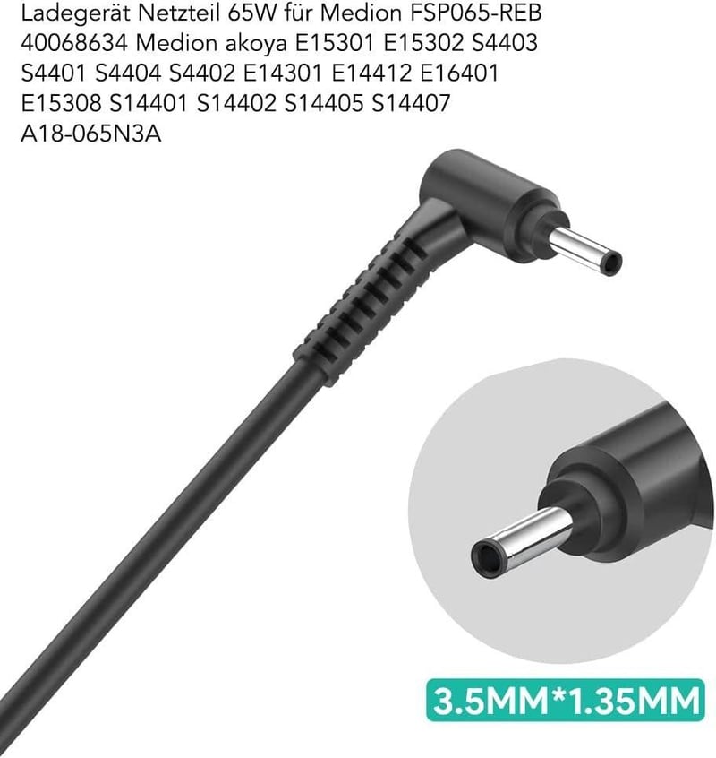 Medion Laptop 65W Univerzális Töltő - Újracsomagolt, Biztonságos