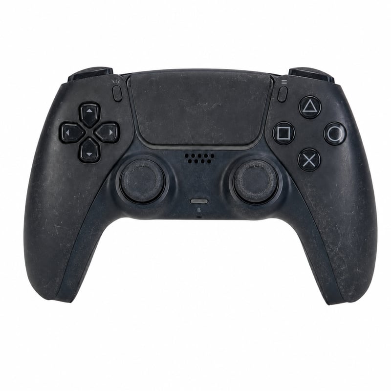 Bežični kontroler PlayStation DualSense za PS5 - Midnight Black - Korišten, ogreban — Izgreban i zaprljan (stanje: vidi 2. sliku)