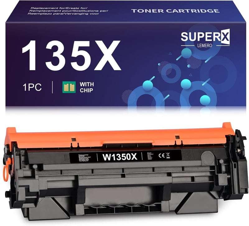 HP 135X nagy kapacitású toner - Lemero SuperX chip-es utángyártott, LaserJet M209/M234 nyomtatókhoz