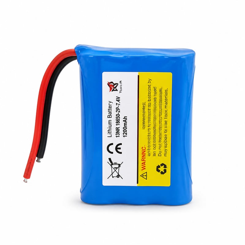 YESHIN RC Csónak Pótalkatrész 7,4 V 1200 mAh Lítium Akkumulátor 2 db, Távirányítós Hajóhoz, 25 km/h Sebességű Vízálló Modellhez