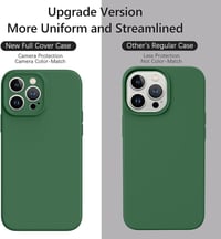 Apple iPhone 13 Pro Max Strapabíró Sötétzöld Szilikon Védőtok 3