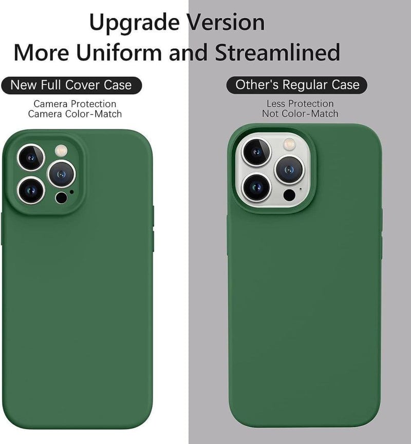 Apple iPhone 13 Pro Max Strapabíró Sötétzöld Szilikon Védőtok