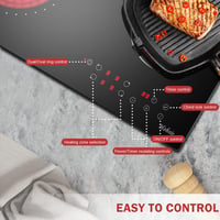 Bosch 60 cm-es üvegkerámia főzőlap, 4 zónás, érintőszenzoros, 6600W, gyerekzárral 4