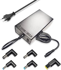 Univerzális 120W-os laptop töltő Asus ROG, Acer Aspire, Lenovo, HP Omen gamer notebookhoz, USB QC3.0 1