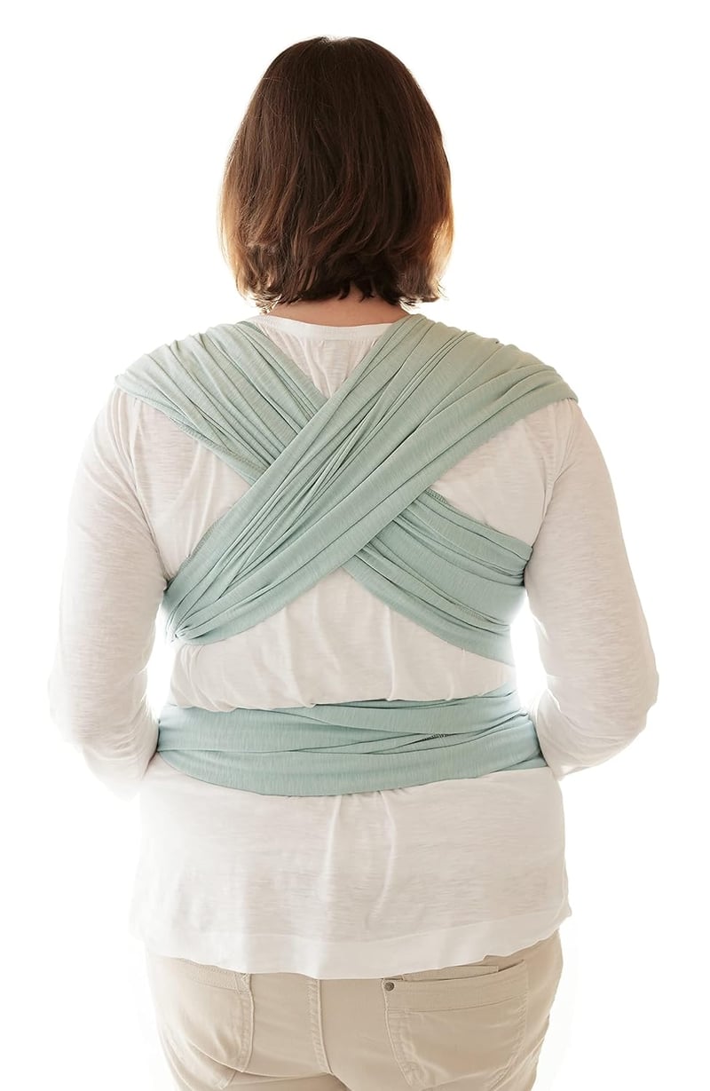 manduca Sling Rugalmas Babahordozó Kendő Újszülötteknek 3,5 kg-tól 15 kg-ig, Puha Bio Pamut Jersey Anyagból, Univerzális Méret, Menta Színbe