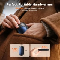 OCOOPA Tölthető Kézmelegítő Szett, 2db Mágneses Zsebméretű Melegítő, 5000mAh, Ultrakönnyű, 3 Hőfokozat 53°C-ig, Kempinghez, Raynaud-szindróm 4