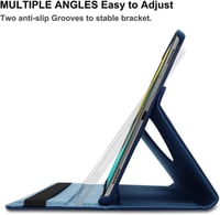 iPad Mini 4/5 Forgatható Védőtok Mélykék - Stílusszal és Képernyővédővel 7