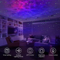 Panamalar WiFi Csillagos Égbolt Projektor - LED Éjszakai Fény Gyerekeknek, Időzítővel, Alexa és Google Hangvezérléssel, Galaxis Hangulatvilá 2
