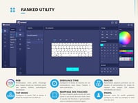 Ranked N60 Nova 60% Mechanikus Gamer Billentyűzet, Hot-swap Kapcsolók, 62 Programozható Gomb, RGB Háttérvilágítás, PC/Mac Kompatibilis, AZER 6