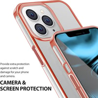 iPhone 13 Pro Átlátszó Tok Mágneses Autótartóval, Állvánnyal - Rózsaszín Arany 3