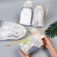 dogmoon Vízálló Húzózsinóros Táska Szett 25 db - Cipő, Kozmetikum, Játék Tárolására - 5 Különböző Méretben - Átlátszó Műanyag Utazótáskák 4