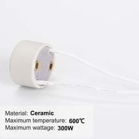 GU10 Kerámia Foglalat Szett - Hőálló 600°C, 10 db DiCUNO 3