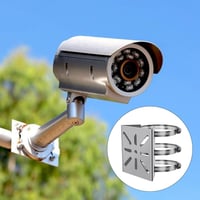 Helweet Kamera Rögzítő Konzol - Oszlopra Szerelhető Rozsdamentes Acél Tartó CCTV Kamerákhoz, 3 Állítható Gyűrűvel, 25-200mm 7